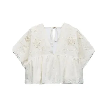 ZARA Crop Tops Women's White