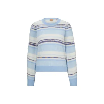 HUGO BOSS Stripe pattern Crew neck Sweatshirt