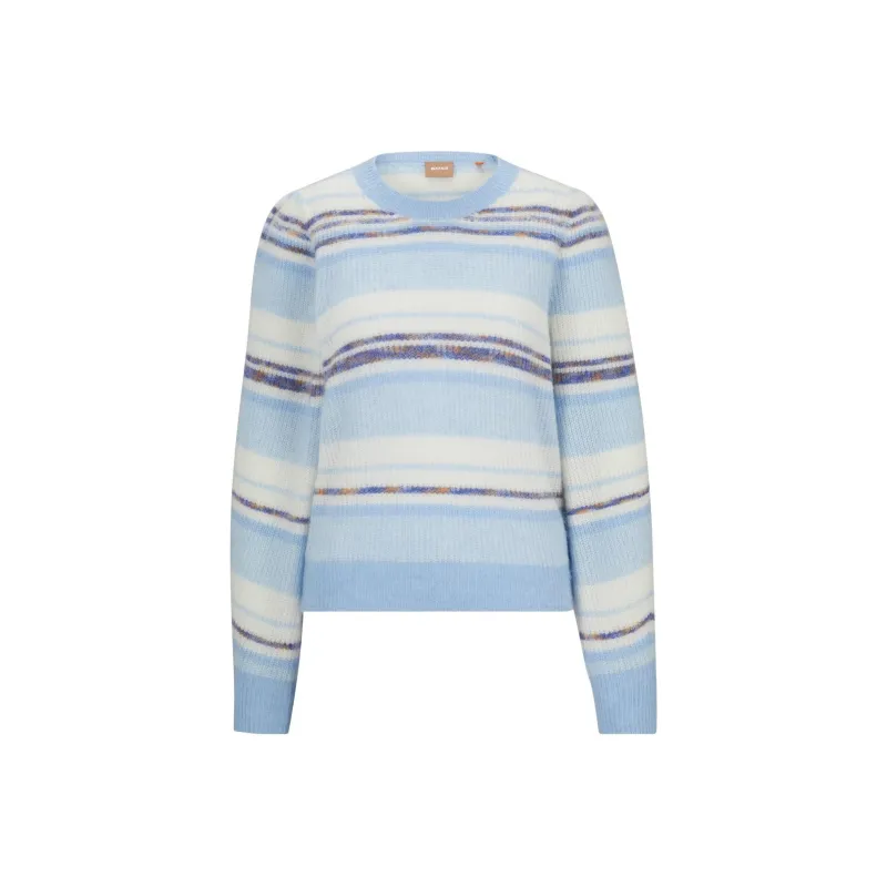 Boss Stripe pattern Crew neck Sweatshirt-0