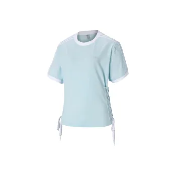 Adidas Originals Drop Shoulder Sleeve T Shirt Women's Blue