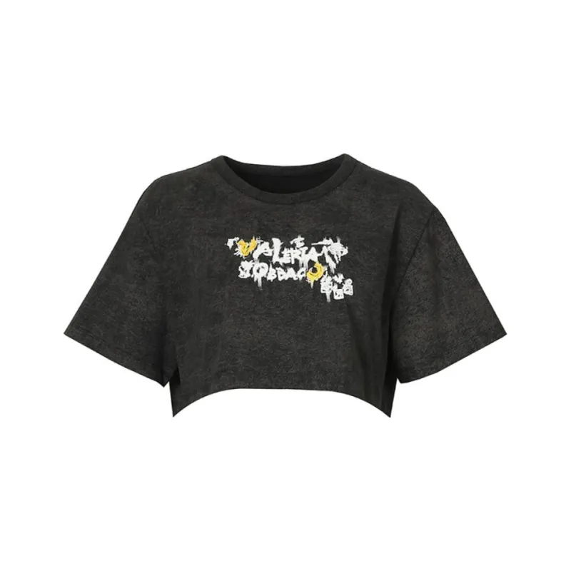 Valeria Obbaco Valeria Obbaco Fun Series Crop Tops Women's Black-0