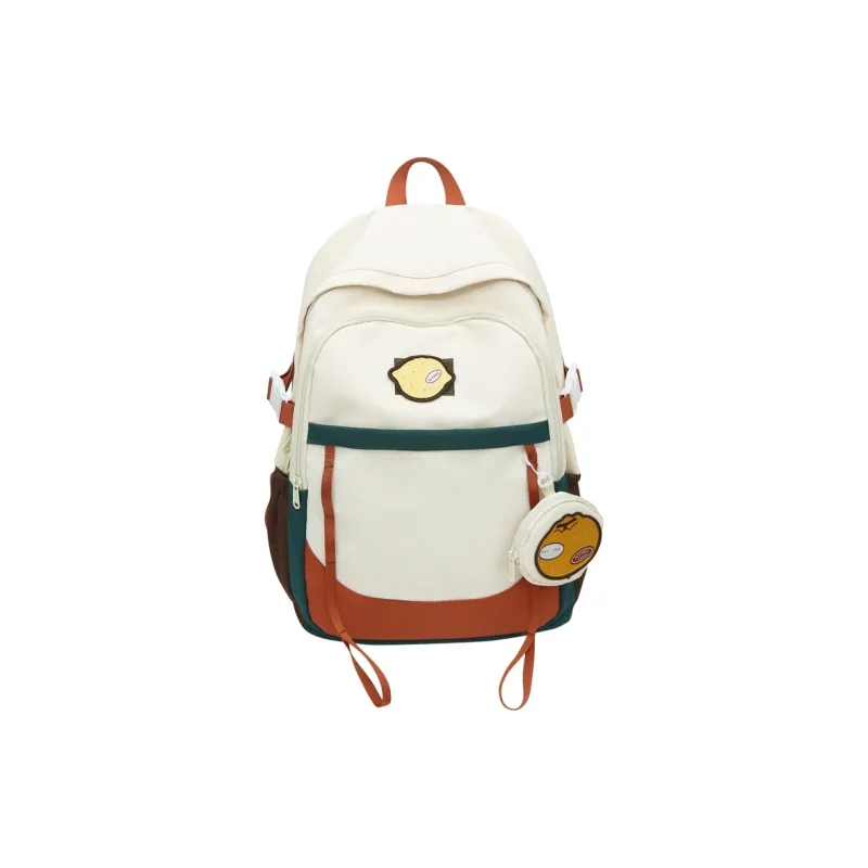 Dusen Kangaroo Nylon Backpack Unisex Black/Red/Orange/Khaki/Green-8