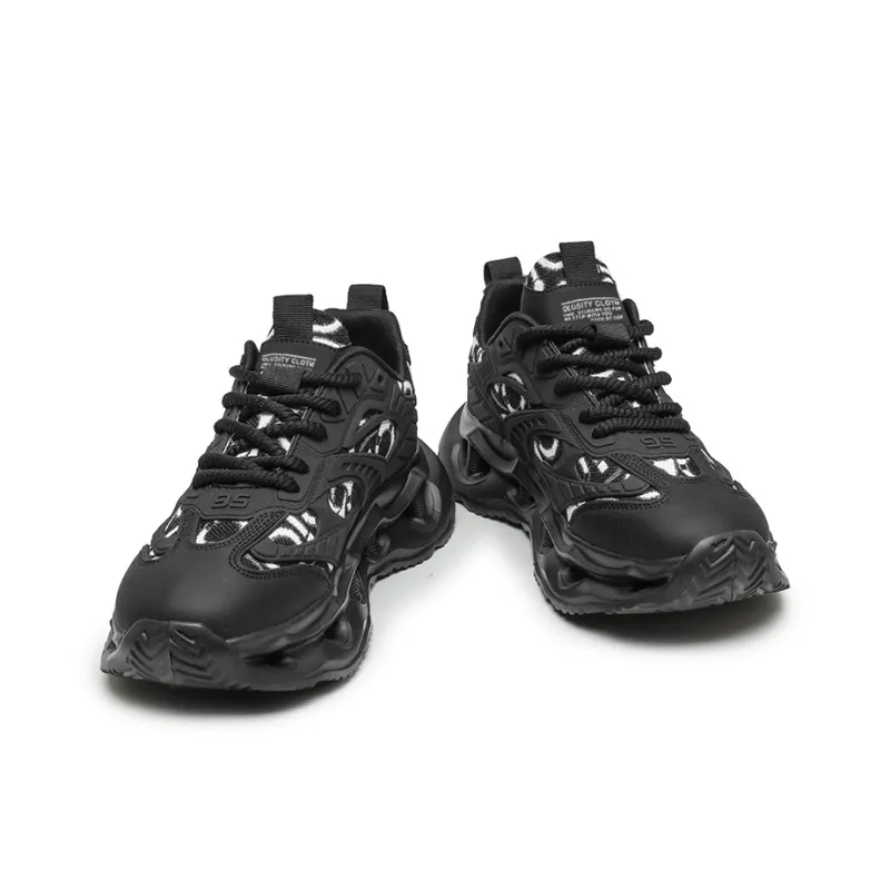 OFFER AITR Cushioning Coverage Height Increase Low Top Chunky Sneakers Men's-4
