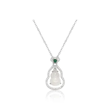 NRO Chalcedony Jade Necklaces Women's