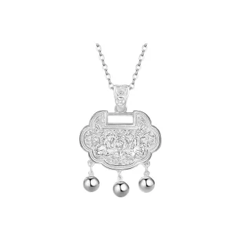 Bear Silversmith 999 Fine Silver Sterling Silver Necklace Women's