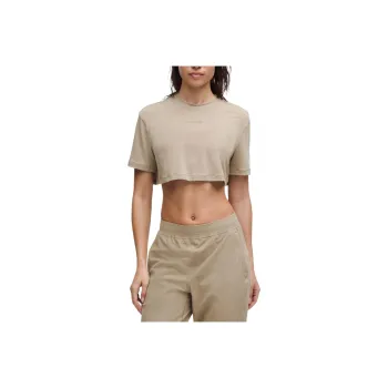 Lululemon Drop Shoulder Sleeve T Shirt Women's Pure Oak