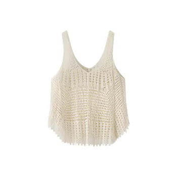 ERIRI Tank Tops Women's Apricot