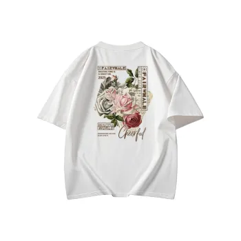 FAIRWHALE Drop Shoulder Sleeve T Shirt Unisex
