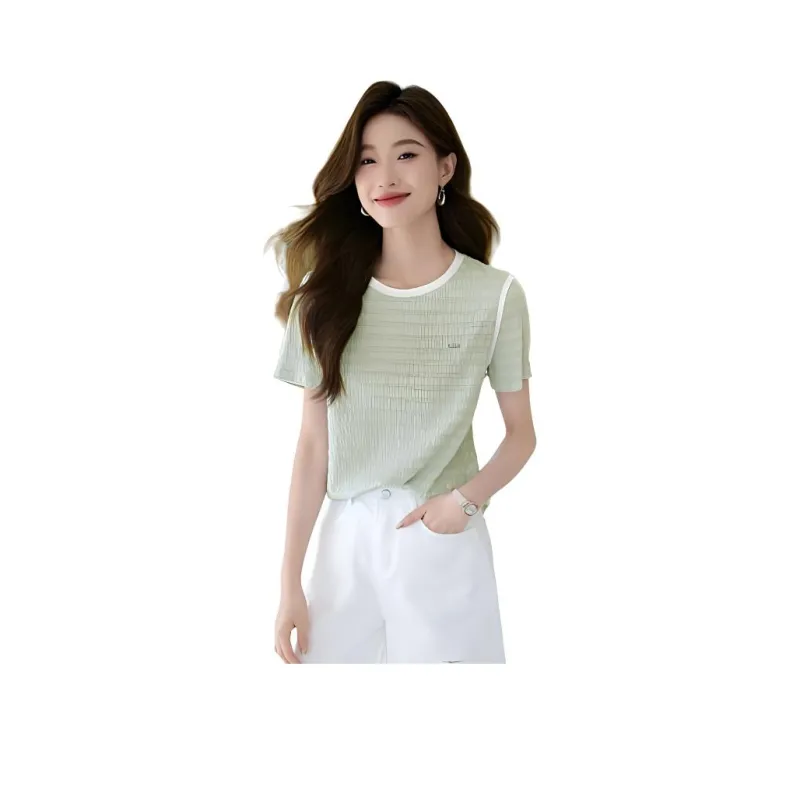 Mo Han Yi Mei T Shirt Women's Green-0