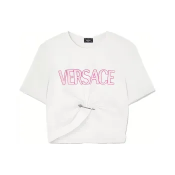 VERSACE Crop Tops Women's White