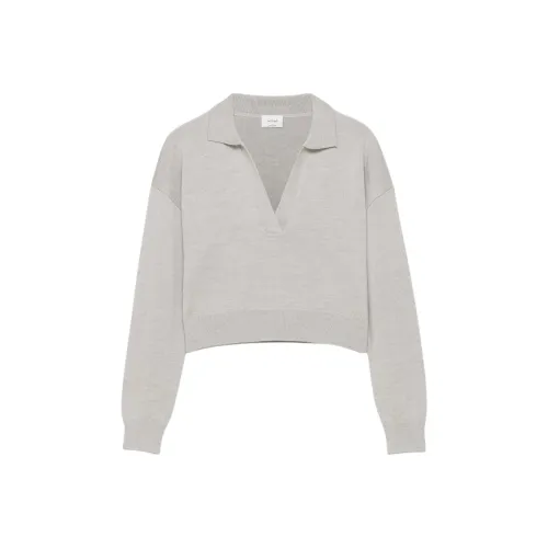 ARITZIA Wilfred Clara Merino Wool Waist Sweater Sweater Women's Heather Chrome Gray