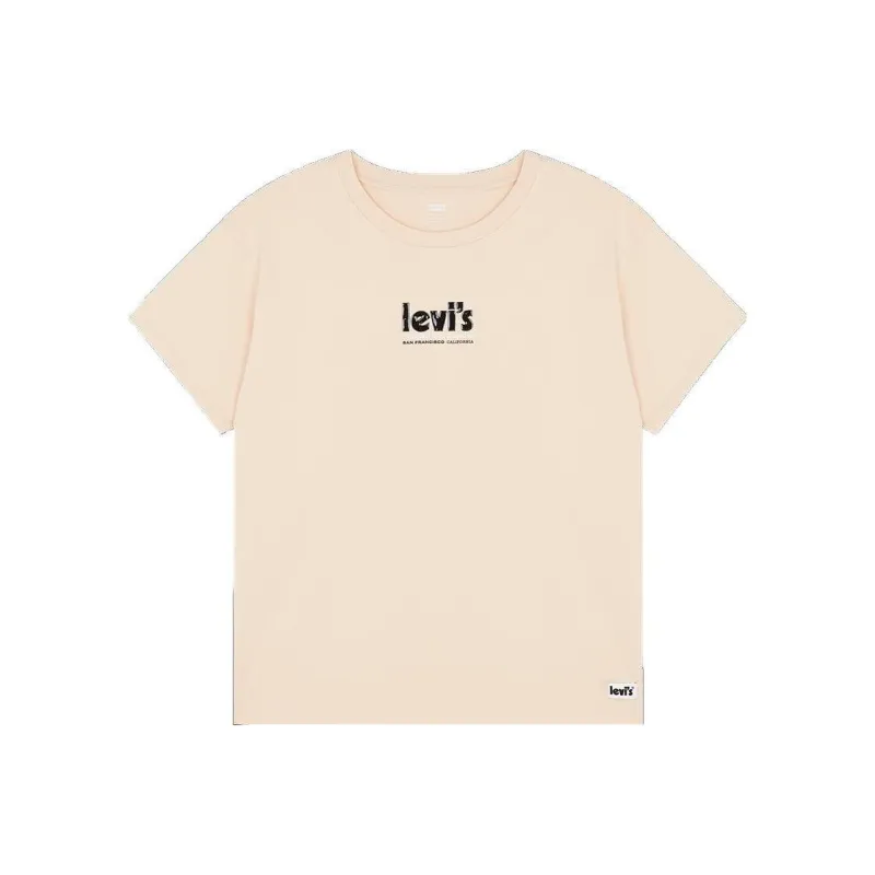 Levis SS22 Straight T-Shirt Women's Pink-0