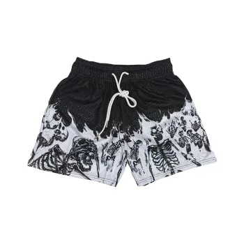 WHELVE Casual Shorts Unisex Black