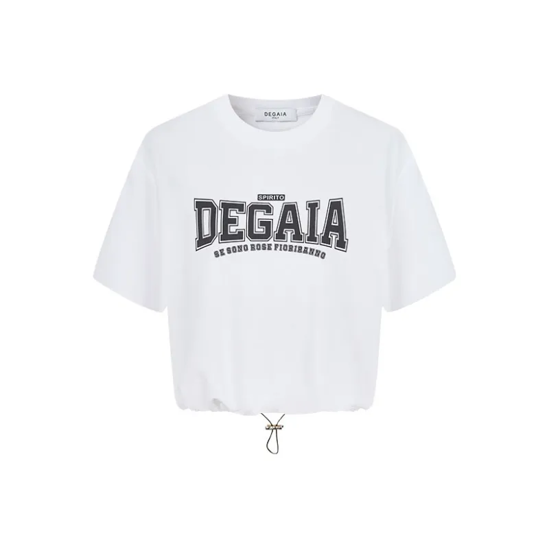 DEGAIA Drop Shoulder Sleeve T Shirt Women's-1