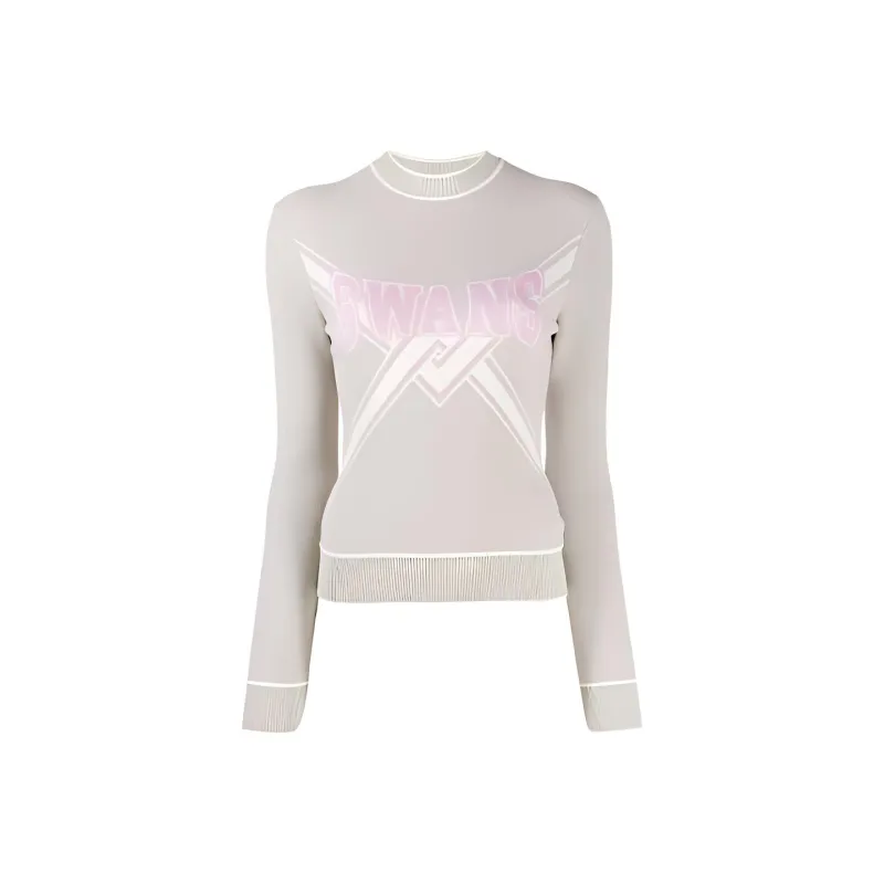 OFF WHITE Swans Knitted Sweater-0