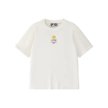 FILA FUSION x ROUND TWO Regular T Shirt Women's Cloud White WT