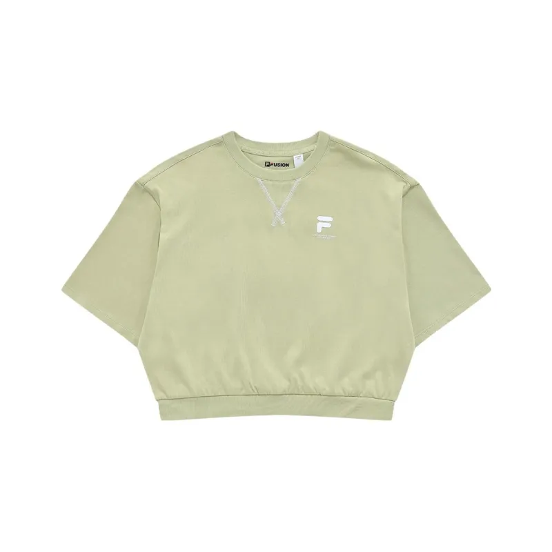 FILA FUSION STREET SPORT Crop Tops Women's Khaki-0