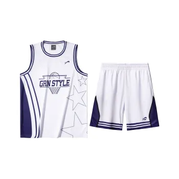 K bird Basketball Suit Unisex White