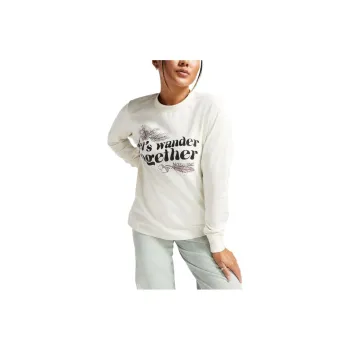 Converse Let's Wander Together Long Sleeve T-Shirt T-Shirt Women's White