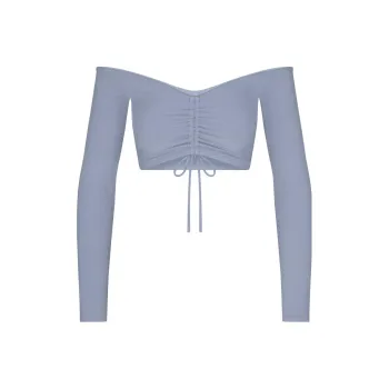 Skims Crop Tops Women's Blue Gray