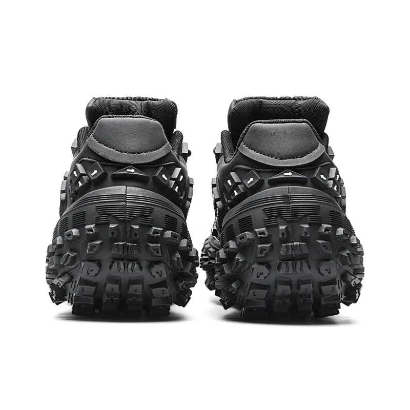ORD Impact Resistant Support, Abrasion Resistant, Lightweight, Slip Resistant Low Top Chunky Sneakers Unisex Black-3