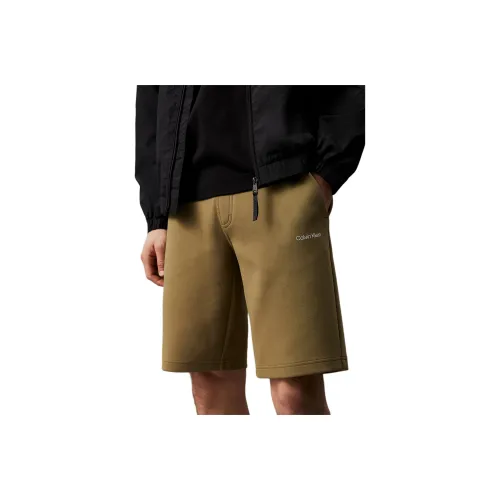 CALVIN KLEIN Casual Shorts Europe Version Men's Delta Green