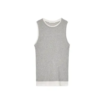 ZARA Tank Tops Women's Zebra Print Gray