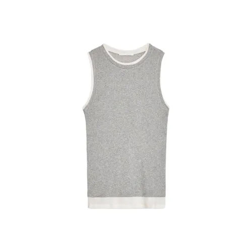 ZARA Tank Tops Women's Zebra Print Gray