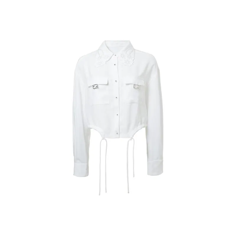 LOFT SHINE Crop Tops Women's White-0