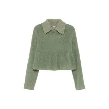 LOEWE Polo Sweater 'Khaki Green'