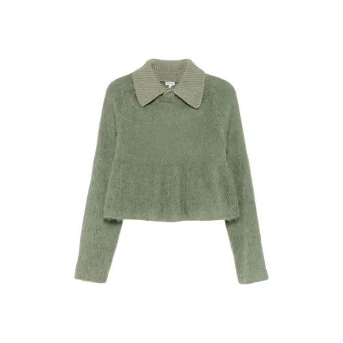 LOEWE Polo Sweater 'Khaki Green'