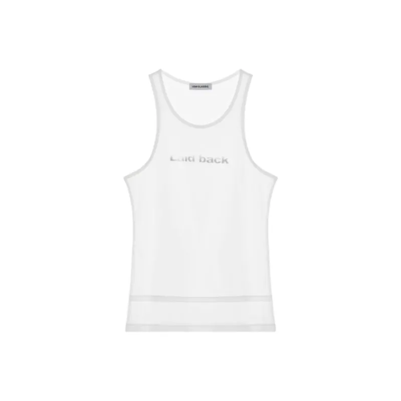LOW CLASSIC Text graphic Tank Top-0