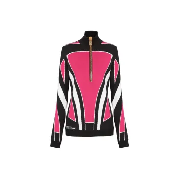 BALMAIN Sweaters Women's Black Pink
