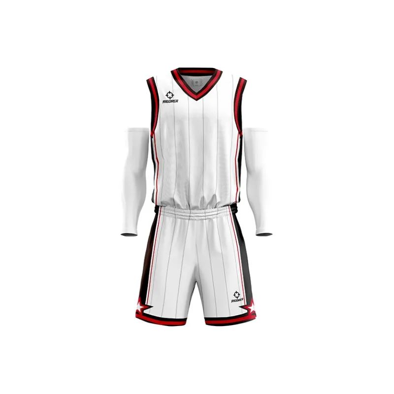 RIGORER Breathable Sweat-Wicking Quick Heat Dissipation Basketball Apparel Basketball Match Set Unisex-0