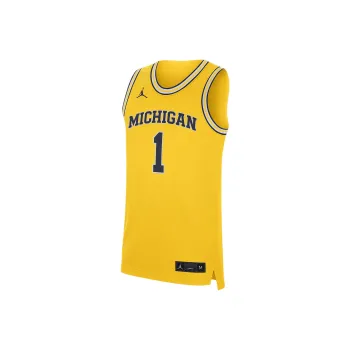 JORDAN Michigan Wolverines Replica Men's JORDAN Brand College Basketball Jersey