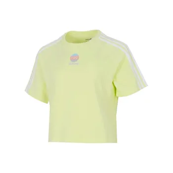 Adidas Neo Raglan Sleeve T Shirt Women's Lemon Yellow