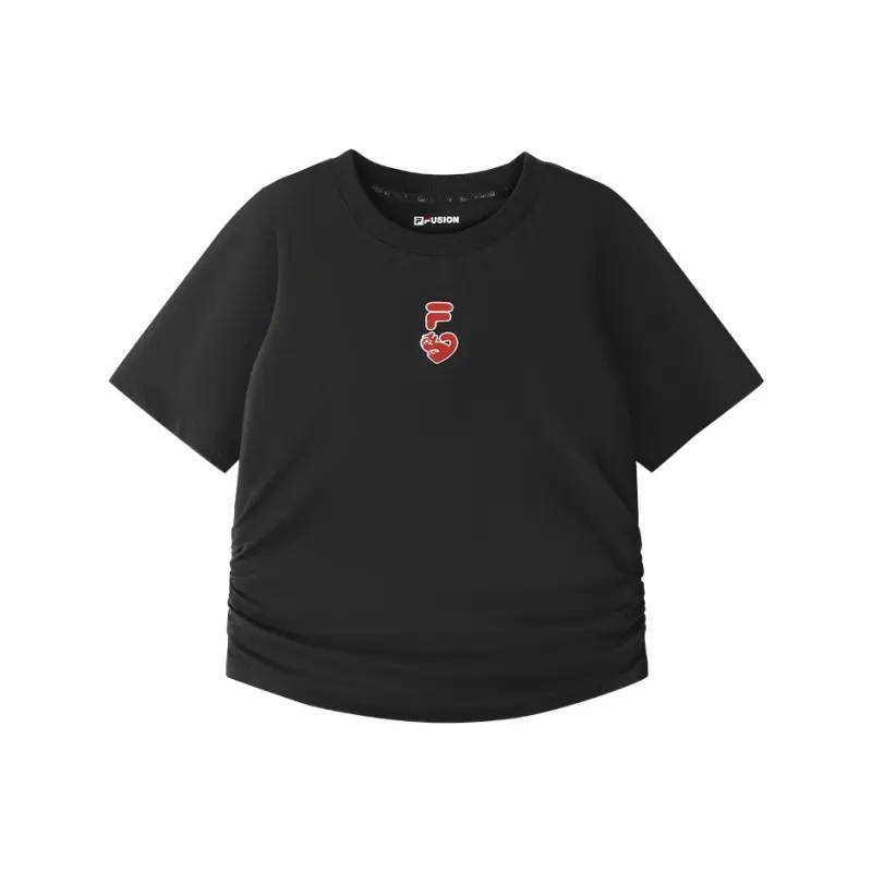 FILA FUSION Regular T Shirt Women's Black-0