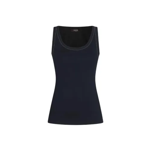 Fabiana Filippi Bead Embellished Ribbed Tank Top