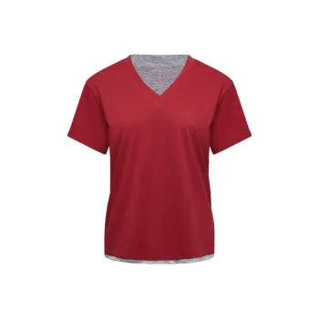 NUTH T Shirt Women's Red Gray Multicolor