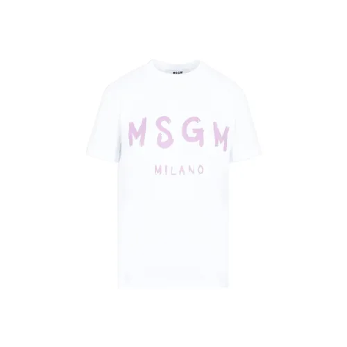 MSGM Drop Shoulder Sleeve T Shirt Women's