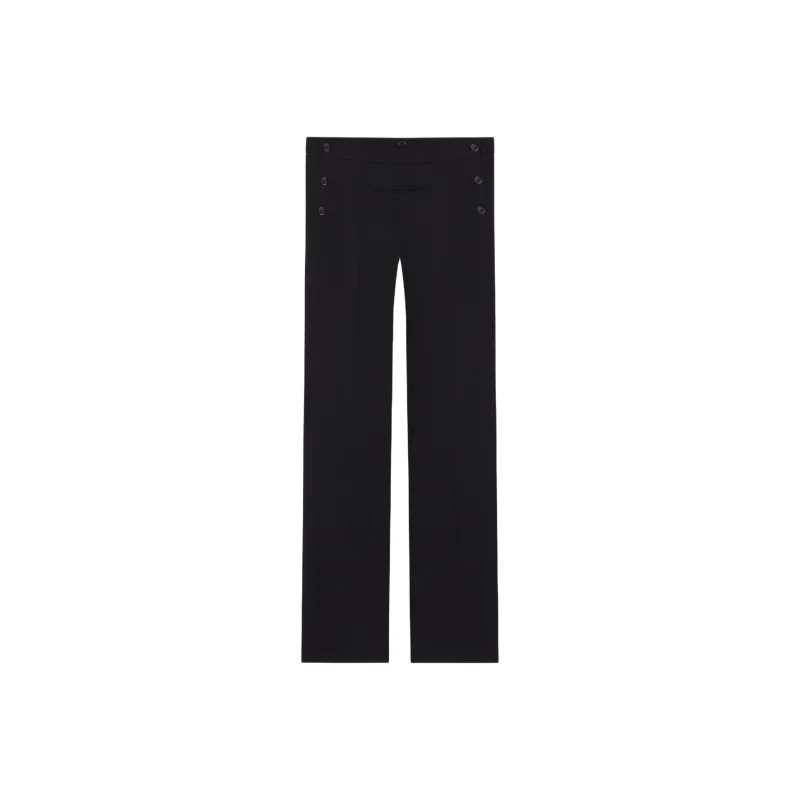 COURREGES Flared Wool Trousers-0