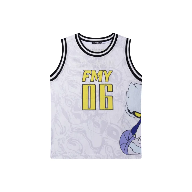 FireMonkey Basketball Jerseys Unisex White-0