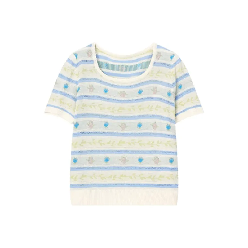 Fragment T Shirt Women's Blue White-0