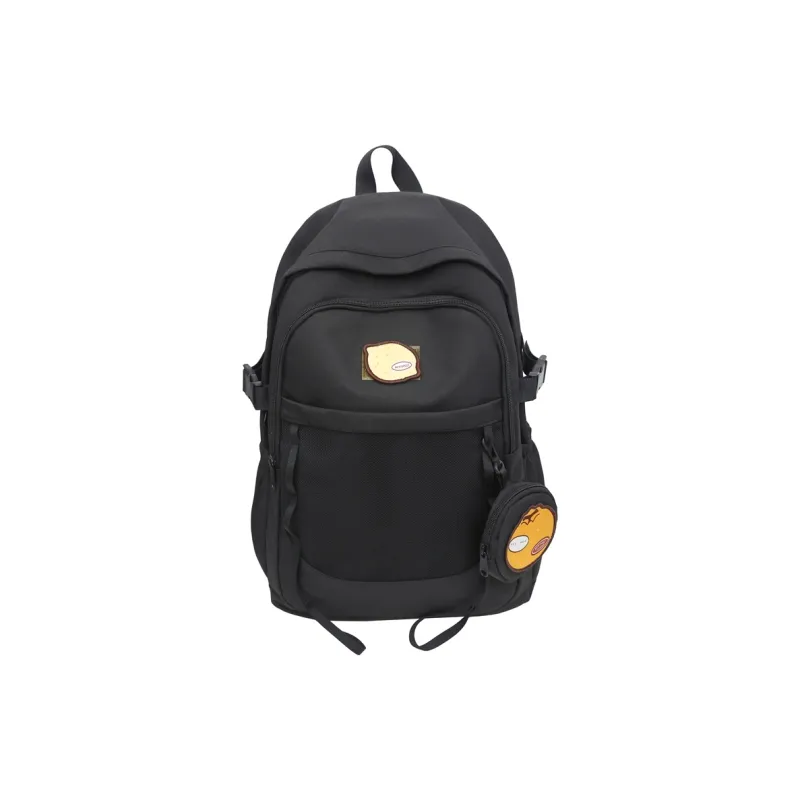 Dusen Kangaroo Nylon Backpack Unisex Black/Red/Orange/Khaki/Green-0