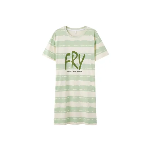 FENTENGCARE Nightgown Women's Light Green
