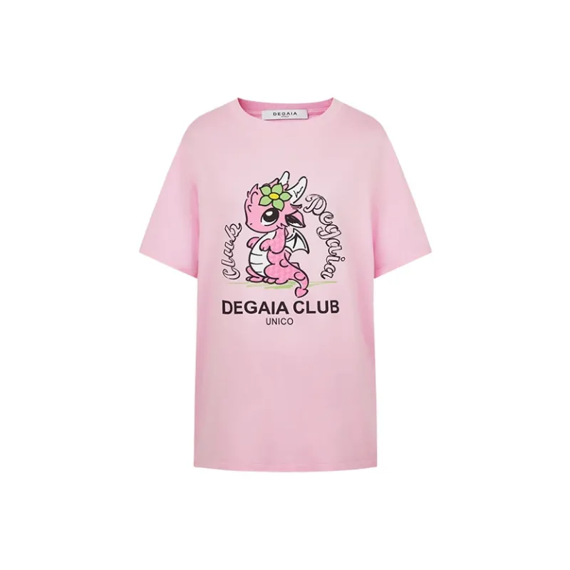 DEGAIA Drop Shoulder Sleeve T Shirt Women's-2