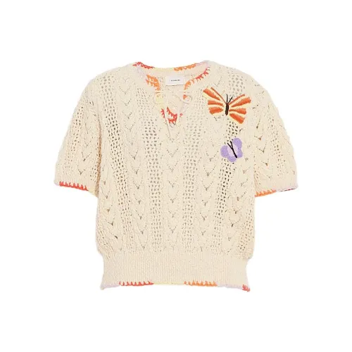 COACH Crop Tops Women's Ivory White