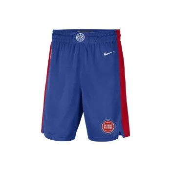 Nike NBA Collaboration Detroit Pistons Icon Edition Basketball Shorts Men's Blue