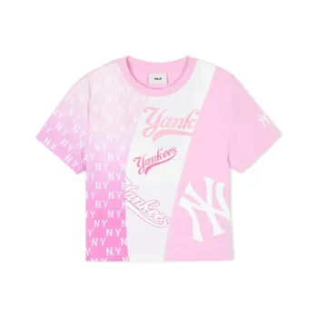 MLB New York Yankees Regular T Shirt Women's Pink
