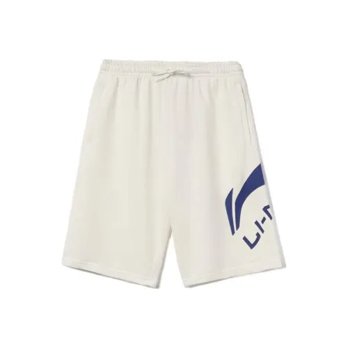 LiNing Sports Fashion Collection Casual Shorts Men's Mist White